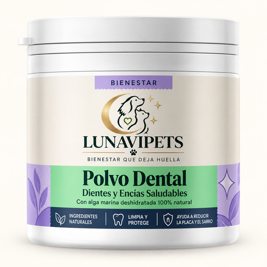 LunaVipets® Polvo Dental — Dientes y Encías Saludables